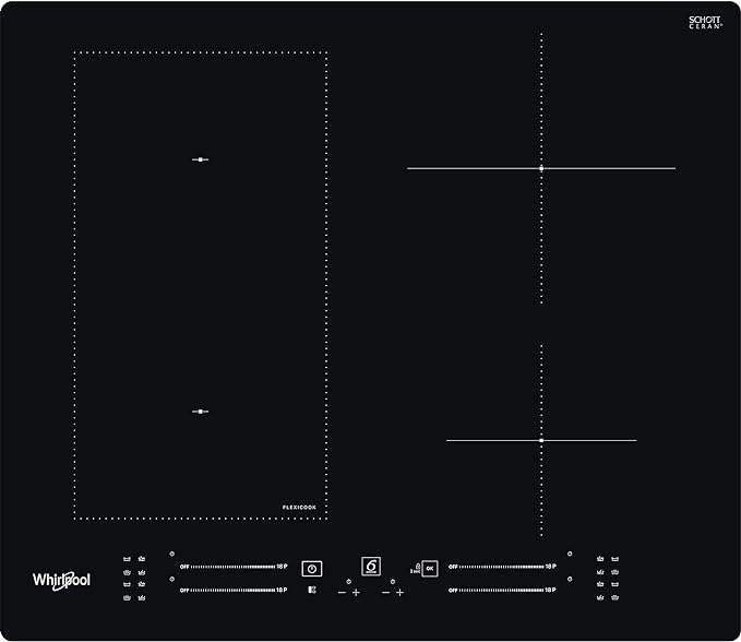 Whirlpool WLS7960NE Induction Hob 4 Zones 60cm - Black