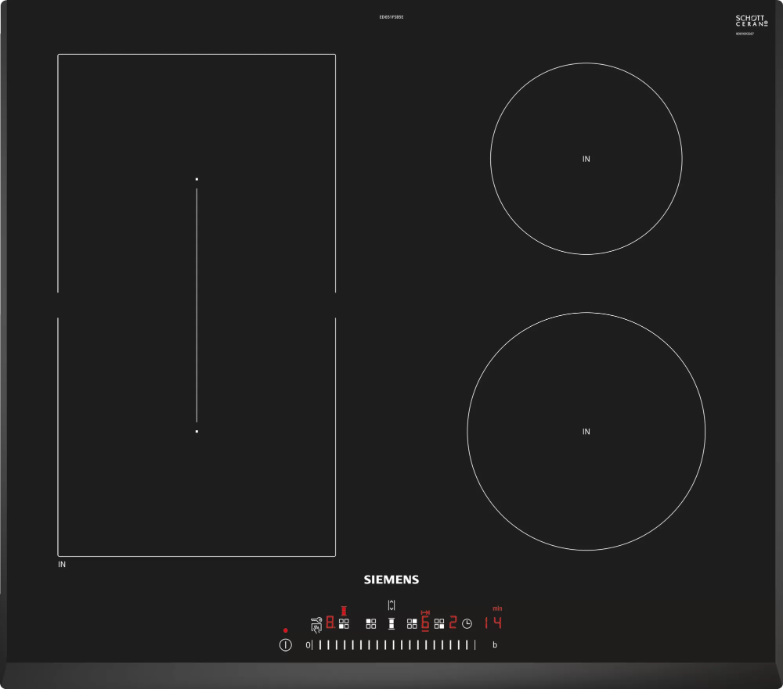 Siemens ED651FSB5E 60cm Induction Hob 5 Zone Black