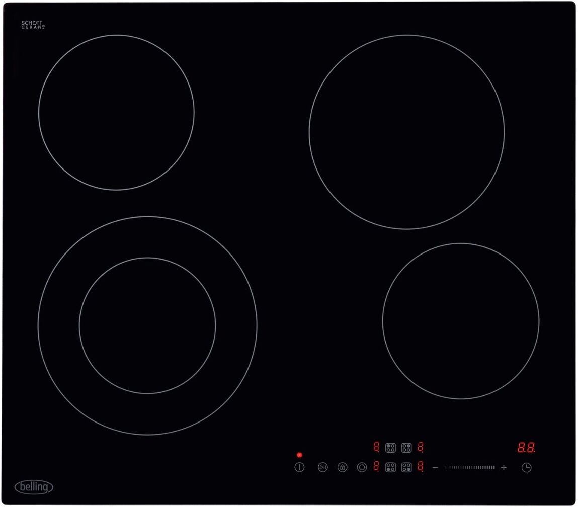 Belling CH602T Electric Digital Touch Controls Hob - Black