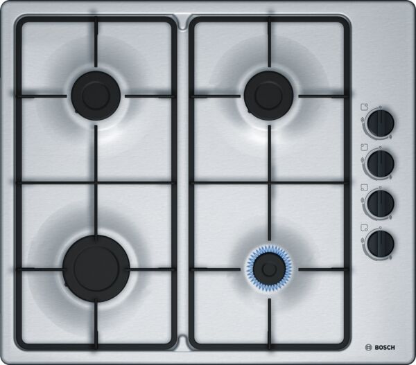 Bosch PBP6B5B60 60cm Gas Hob Stainless Steel