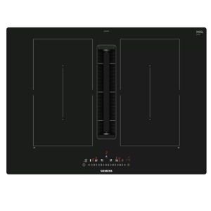 Siemens ED711FQ15E 70Cm Induction Hob with Integrated Ventilation System-Black Glass