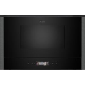 Neff NR4GR31G1B Built-In Microwave Oven - Black with Graphite-Grey Trim