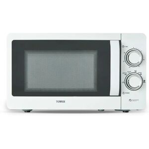 Tower T24042WHT 800w 20L Manual Microwave in White