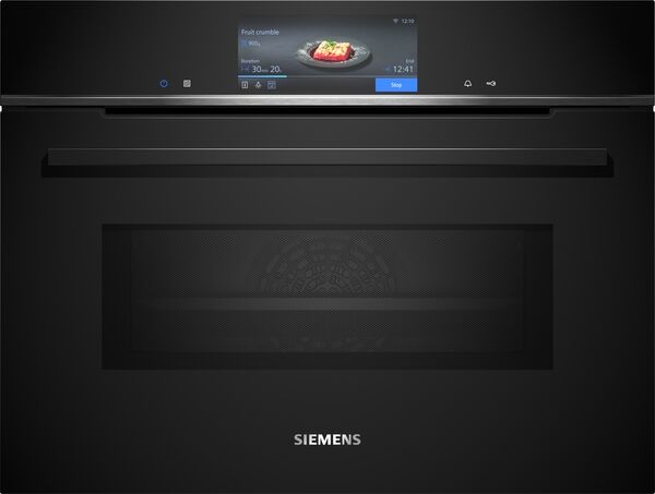 Siemens CM778GNB1B iQ700 Built-in compact oven with microwave function 60 x 45 cm Black