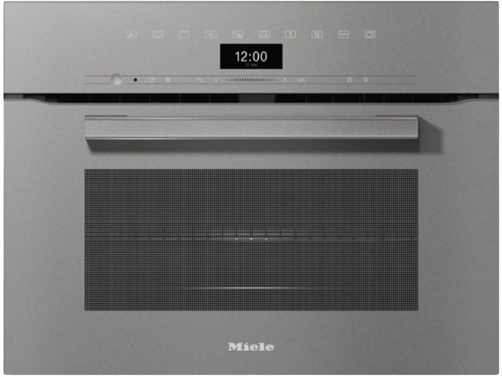 Miele H7440BMGRGR Vitroline Compact Microwave Combination Oven - Graphite Grey