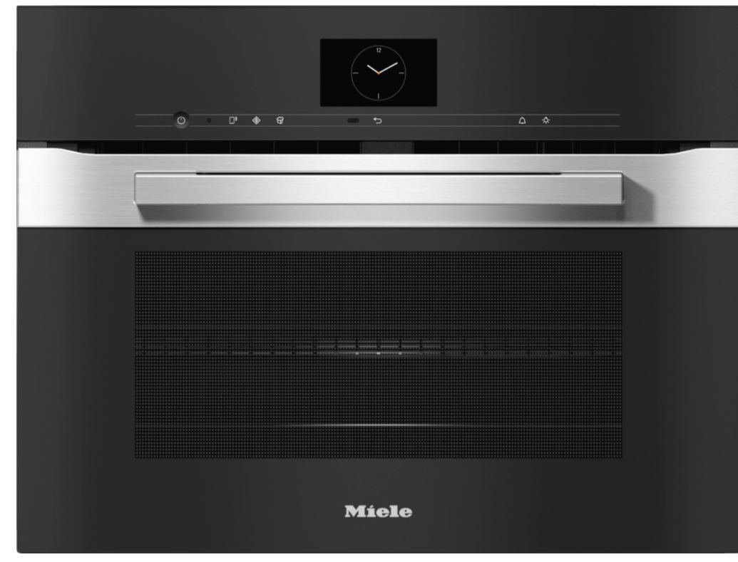 Miele H7640BMCLST Compact Microwave Combination Oven - Clean Steel