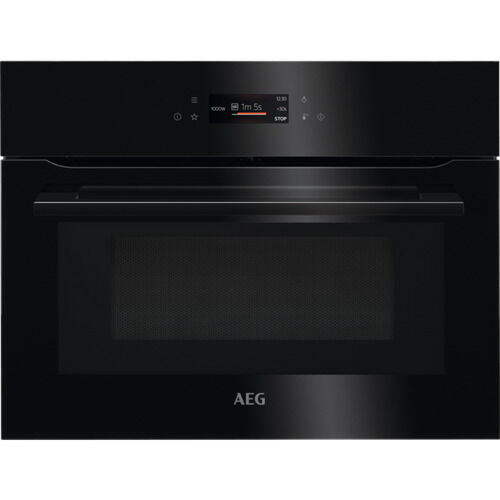 AEG KMK768080B 59.5cm Built In Combination Microwave Compact Oven - Black