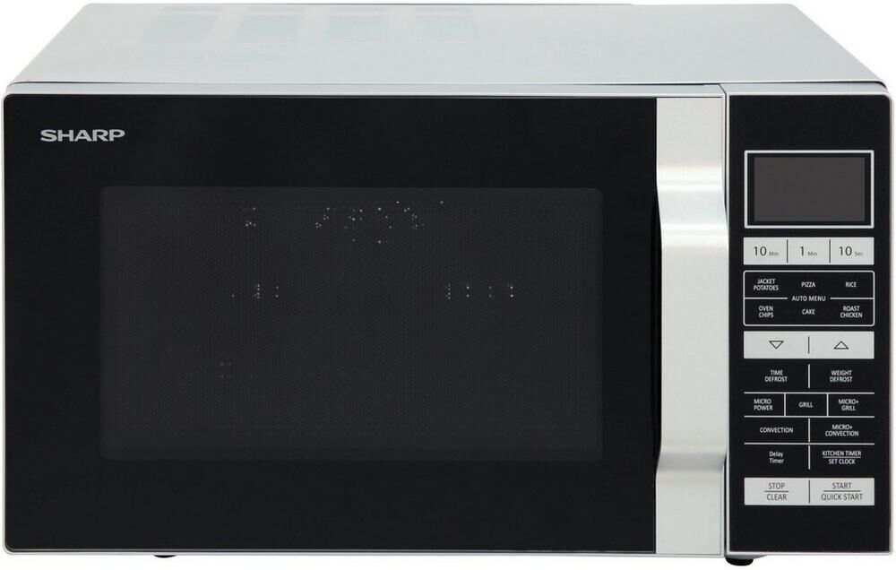 Sharp R860SLM 25 Litre Combination Microwave - Silver