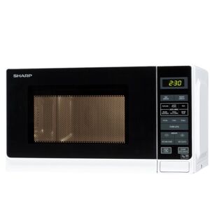 Sharp R272WM 20L 800W Freestanding Microwave in White