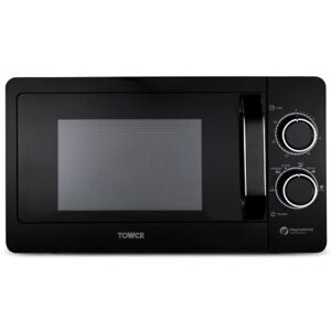 Tower T24042BLK 800W 20L Manual Microwave In Black