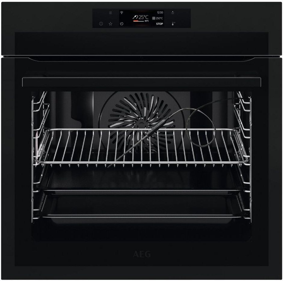 AEG BPE748380T 59.5 cm Built-In Electric Single Oven With Assisted Cooking Matt Black