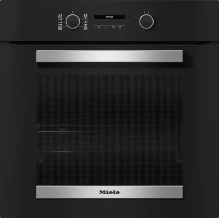 Miele H2465B Built-In 76 Litre Oven with 8 Functions - Clean Steel