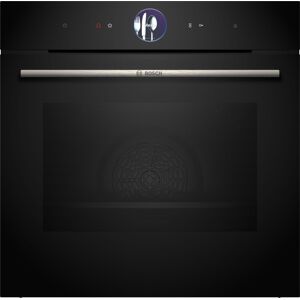 Bosch HSG7364B1B Serie 8 Built-In Single Oven With Steam Functions - Black
