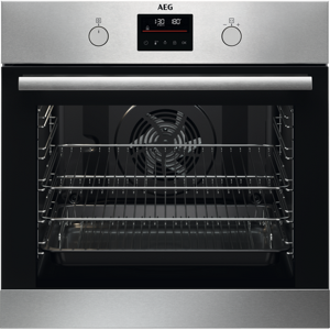 AEG BPS355060M Built-In Single Electric SteamBake Pyrolytic Oven Energy A - Stainless steel