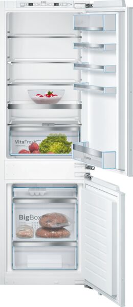 Bosch KIS86AFE0G Built-in fridge-freezer with freezer at bottom  flat hinge