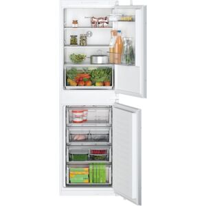 Bosch KIN85NSF0G Built-in fridge-freezer with freezer at bottom  sliding hinge