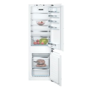 Bosch KIN86AFF0G Built-in fridge-freezer with freezer at bottom  flat hinge