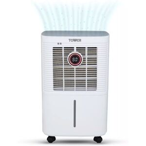 Tower T674003 12 Litre Dehumidifier With 24 Hour Timer White