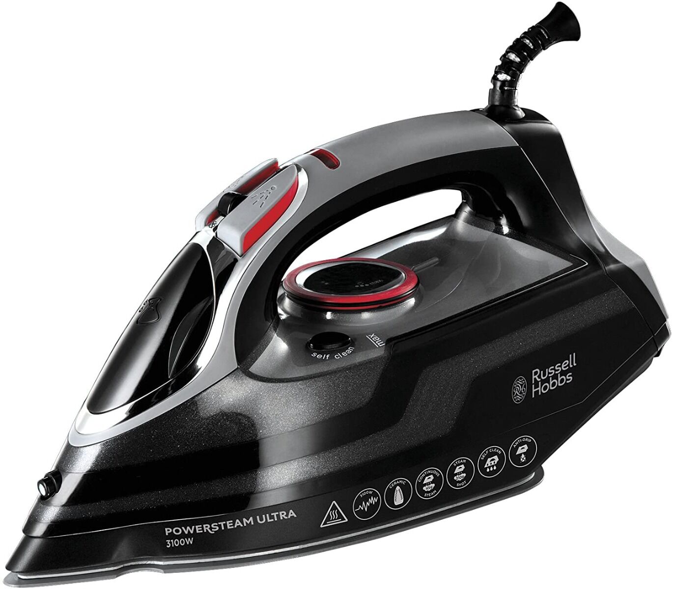 Russell Hobbs 20630 Powersteam Ultra Vertical Steam Iron 3100W - Grey