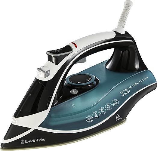 Russell Hobbs 23260 2600W Supreme Steam Ultra Traditional Iron - Black/Green/White