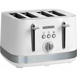 Morphy Richards 248021 Illumination 4 Slice Toaster - White/Stainless Steel