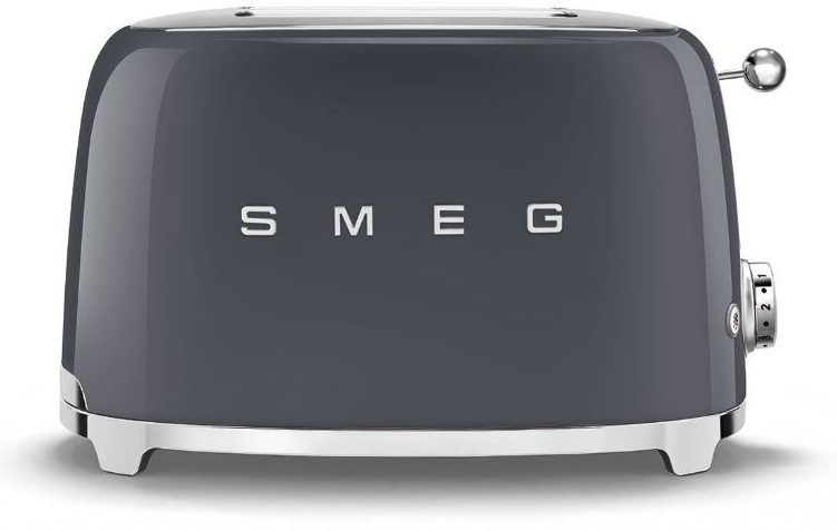 Smeg TSF01GRUK Retro Style Two Slice Toaster-Slate Grey