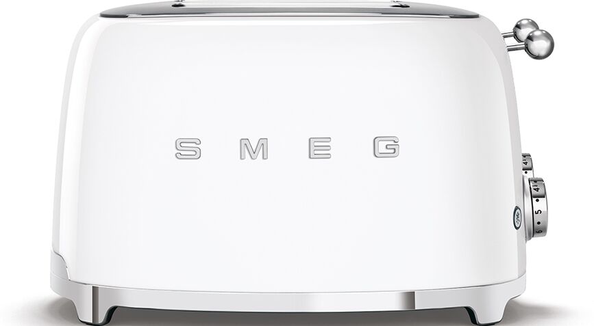 Smeg TSF03WHUK 50s Retro Style 4 Slice Toaster-White