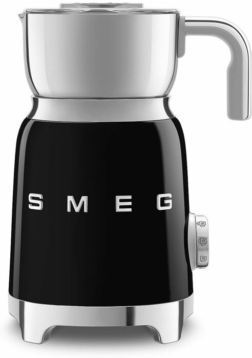 Smeg MFF11BLUK 50s Retro Design Milk Frother in Black with Tritan TM Renew