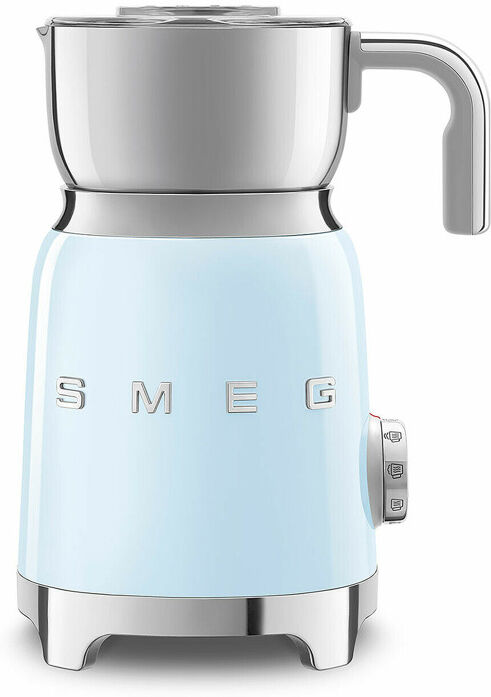 Smeg MFF11PBUK 50s Retro Design Milk Frother in Pastel Blue with Tritan TM Renew