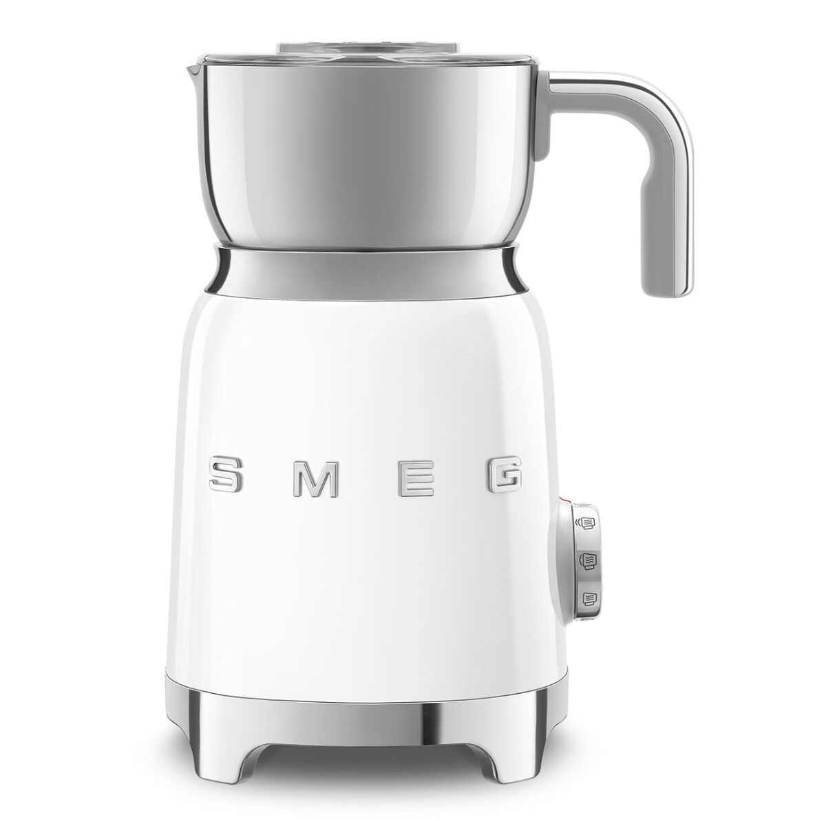 Smeg MFF11WHUK 50s Retro Design Milk Frother in White with Tritan TM Renew