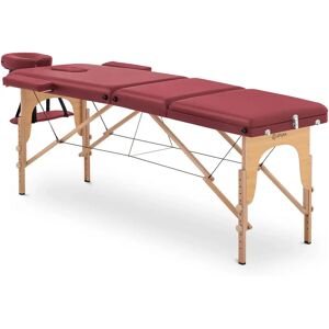 physa Folding Massage Table - 185 x 60 x 60-85 cm - 227 kg - Red PHYSA MARSEILLE RED