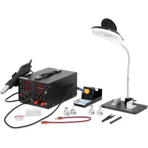 Stamos Soldering Set Soldering Station with integrated Mains Adapter + Accessoires S-LS-1