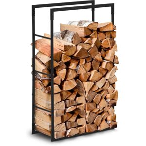 hillvert Firewood Rack - 30 kg - 60 x 23 x 100 cm - steel - black HI-FWR-004