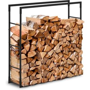 hillvert Firewood Rack - 35 kg - 100 x 25 x 100 cm - steel - black HI-FWR-005