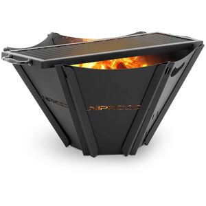 Uniprodo Fire bowl - with grill grate - 58 x 54 x 27.5 cm - interlocking UNI_FP_140