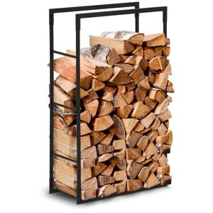 hillvert Firewood Rack - 30 kg - 60 x 23 x 100 cm - steel - black HI-FWR-004