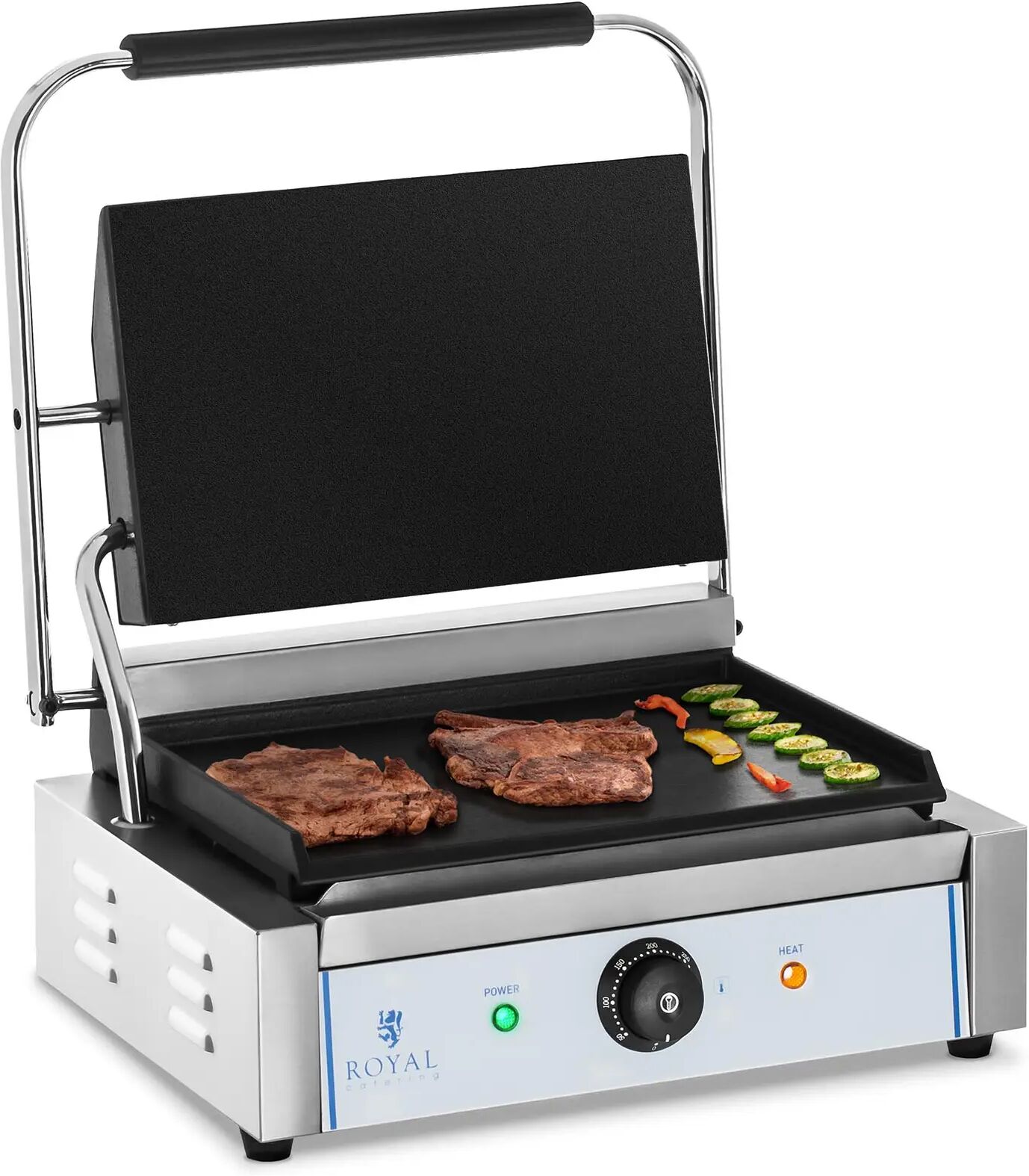 Royal Catering Contact Grill - smooth - 2,200 W RCKG-2200-F