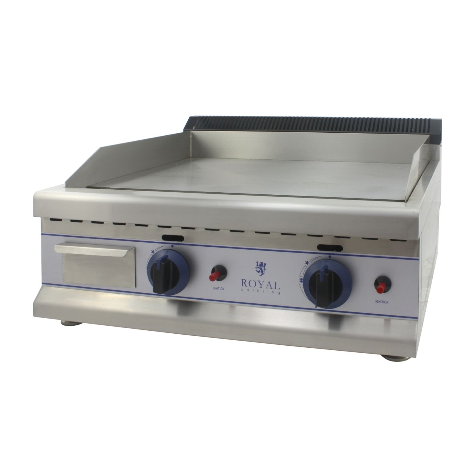 Royal Catering Gas Griddle - 65 cm - Propane/Butane - 30 mbar RCGL 65L30H Royal Catering Gas Griddle - 65 cm - Propane/Butane - 30 mbar RCGL 65L30H