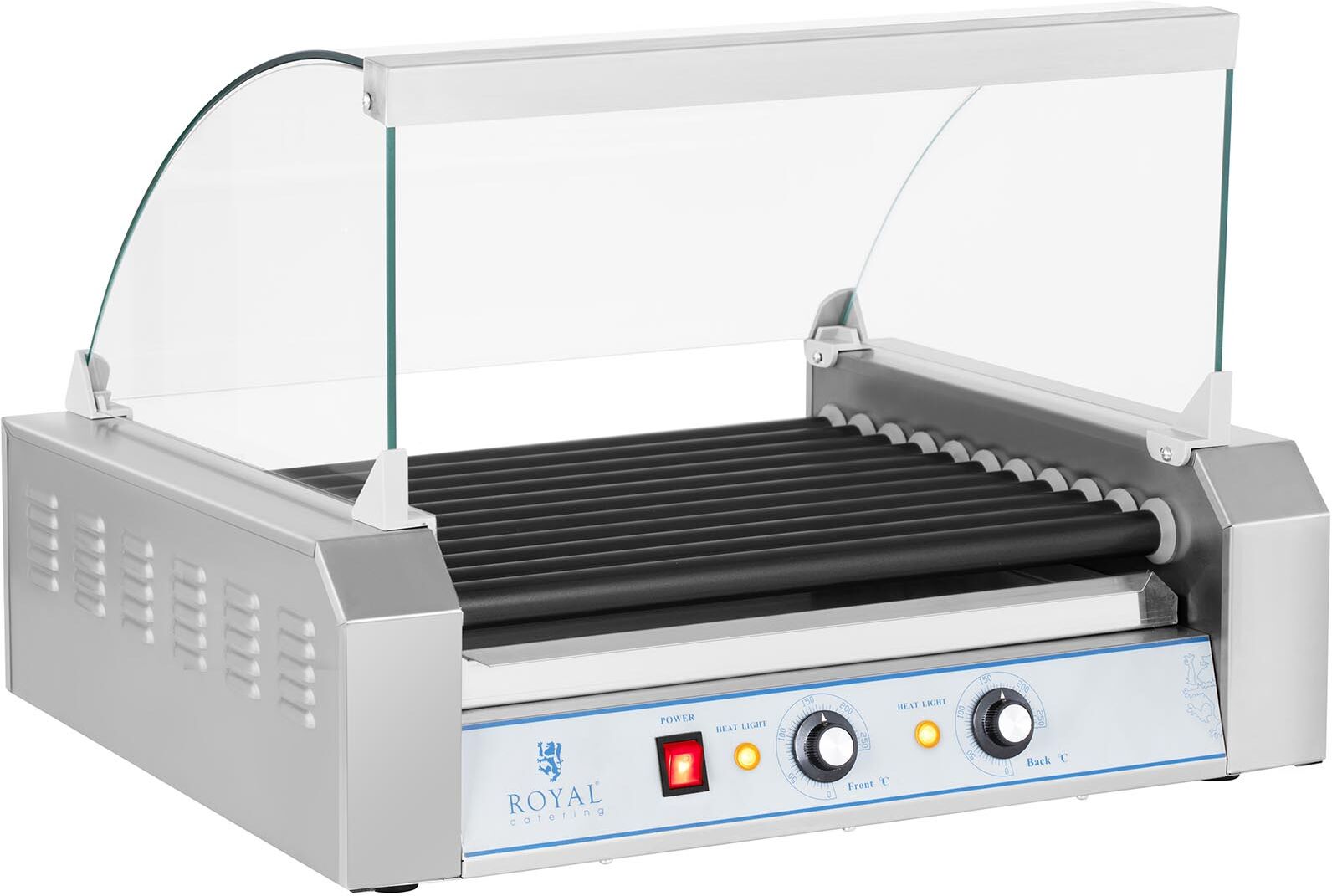 Royal Catering Hot Dog Grill - 11 rollers - Teflon RCHG-11T Royal Catering Hot Dog Grill - 11 rollers - Teflon RCHG-11T