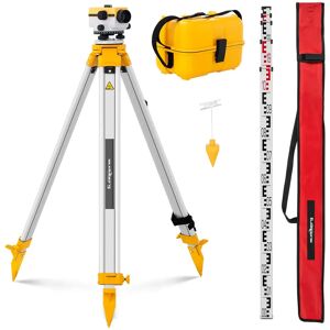 Steinberg Systems Automatic Level - with tripod and level staff - 20x magnification - 34 mm lens - deviation 2.5 mm - air damped compensator SBS-LIS-20/34