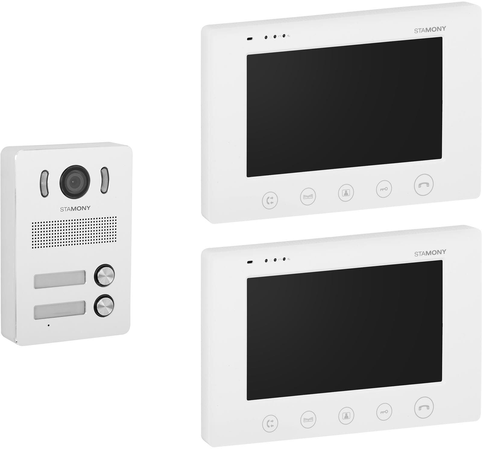Stamony Video Intercom System - 2 monitors - 17.8 cm display ST-VP-200 Stamony Video Intercom System - 2 monitors - 17.8 cm display ST-VP-200