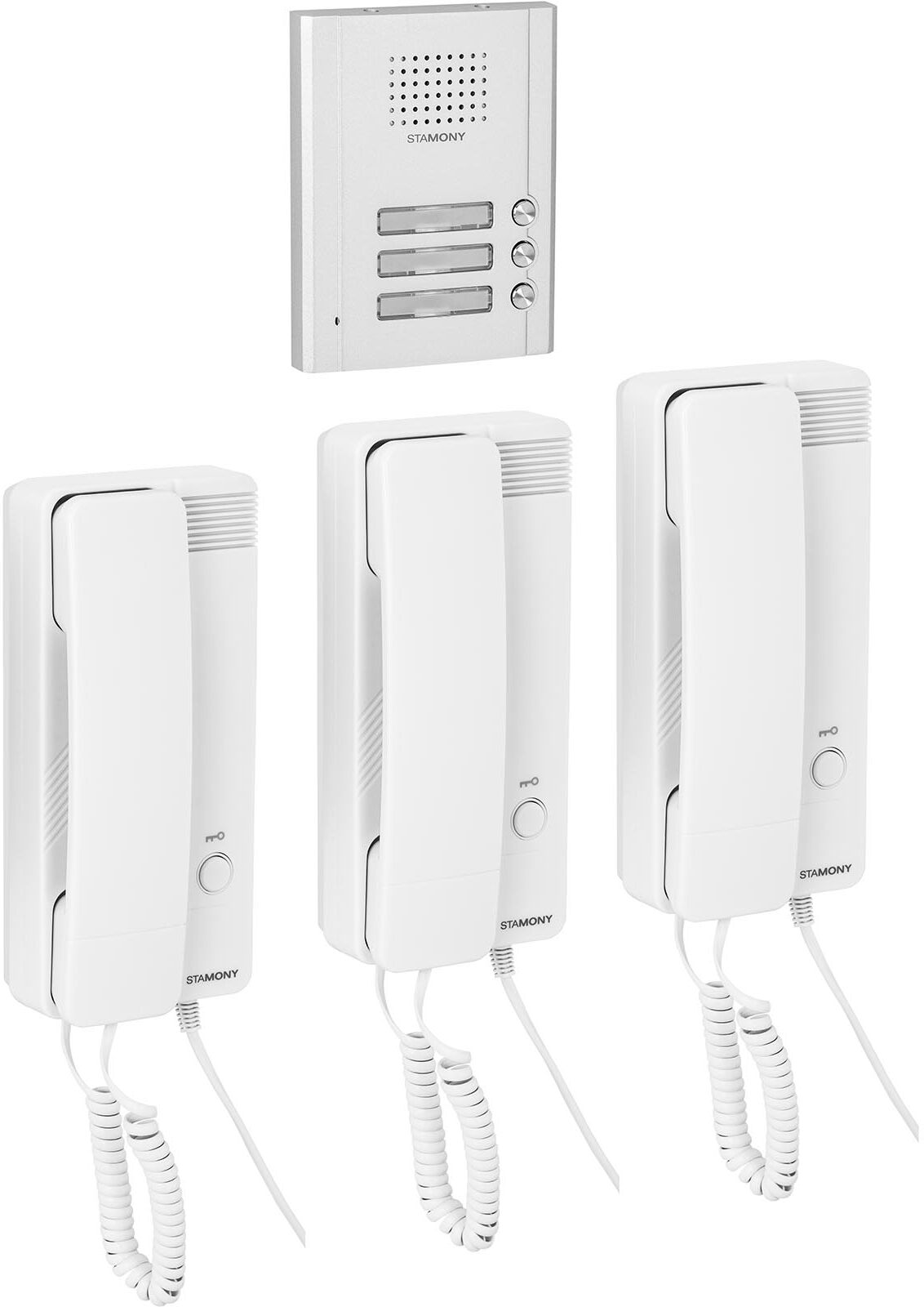 Stamony Door Intercom System - 3 receivers - surface installation ST-DP-200 Stamony Door Intercom System - 3 receivers - surface installation ST-DP-200
