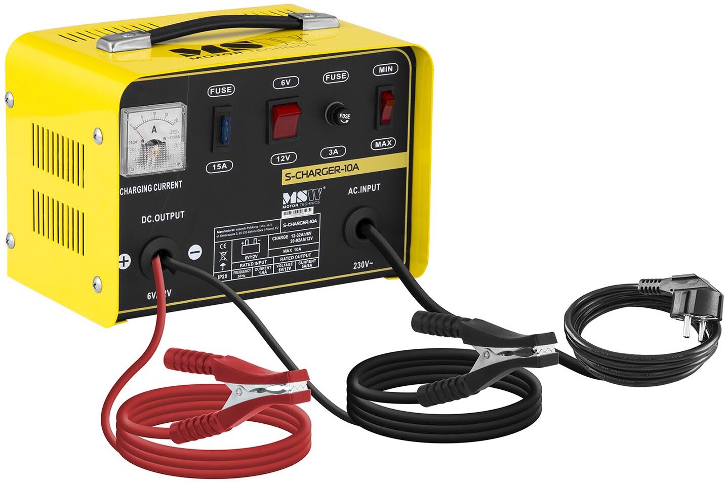 MSW Heavy Duty Battery Charger - 6/12 V - 5/8 A S-CHARGER-10A MSW Heavy Duty Battery Charger - 6/12 V - 5/8 A S-CHARGER-10A