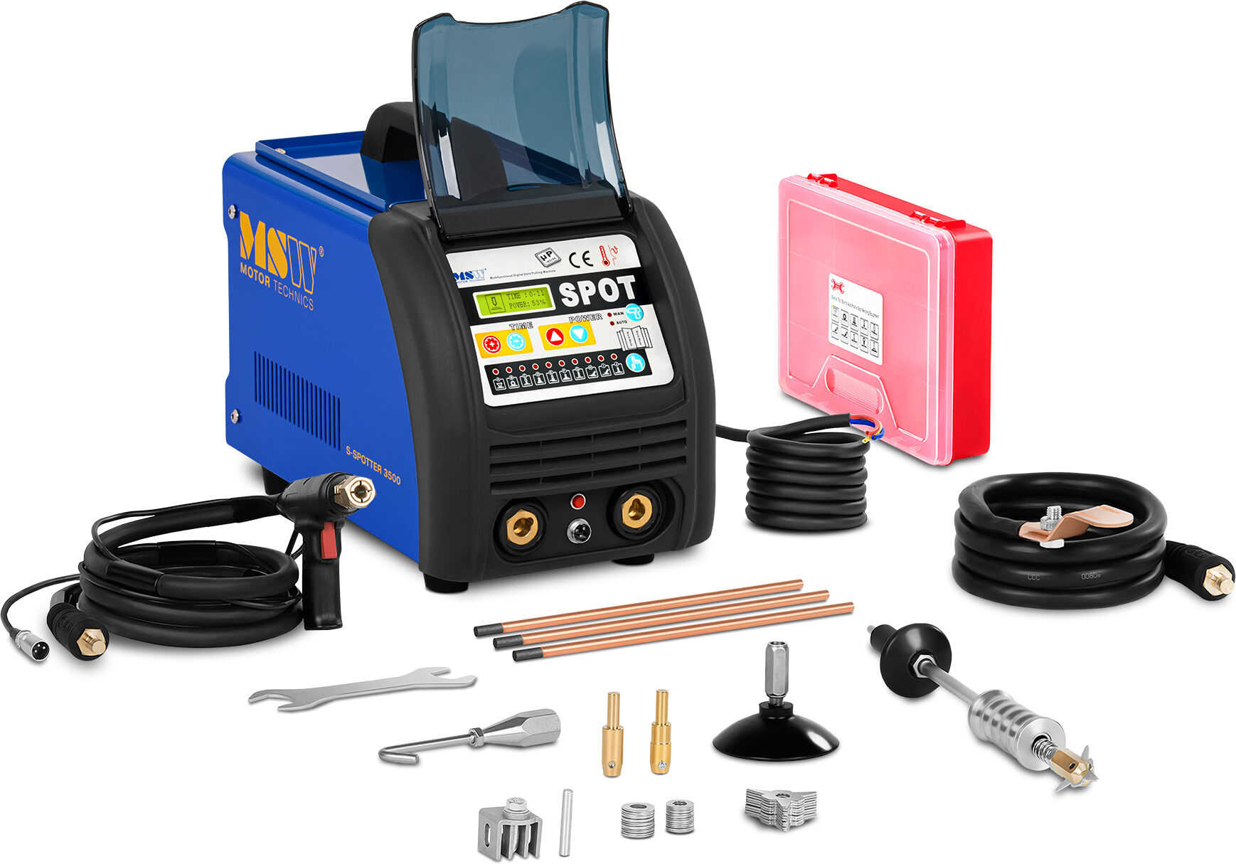 MSW Dent Puller Spot Welder - 3.500 A - 400 V S-SPOTTER 3500 MSW Dent Puller Spot Welder - 3.500 A - 400 V S-SPOTTER 3500