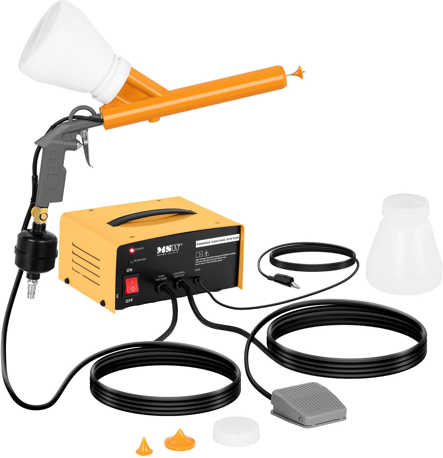 MSW Factory second Powder Coating System - 2 x 650 ml - 0.7 to 2.1 bar MSW-PCS-200 MSW Factory second Powder Coating System - 2 x 650 ml - 0.7 to 2.1 bar MSW-PCS-200