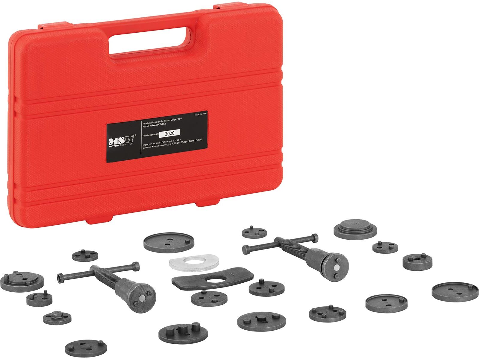 MSW Brake Caliper Tool Kit - 21 pcs. MSW-BPCT-21.2 MSW Brake Caliper Tool Kit - 21 pcs. MSW-BPCT-21.2