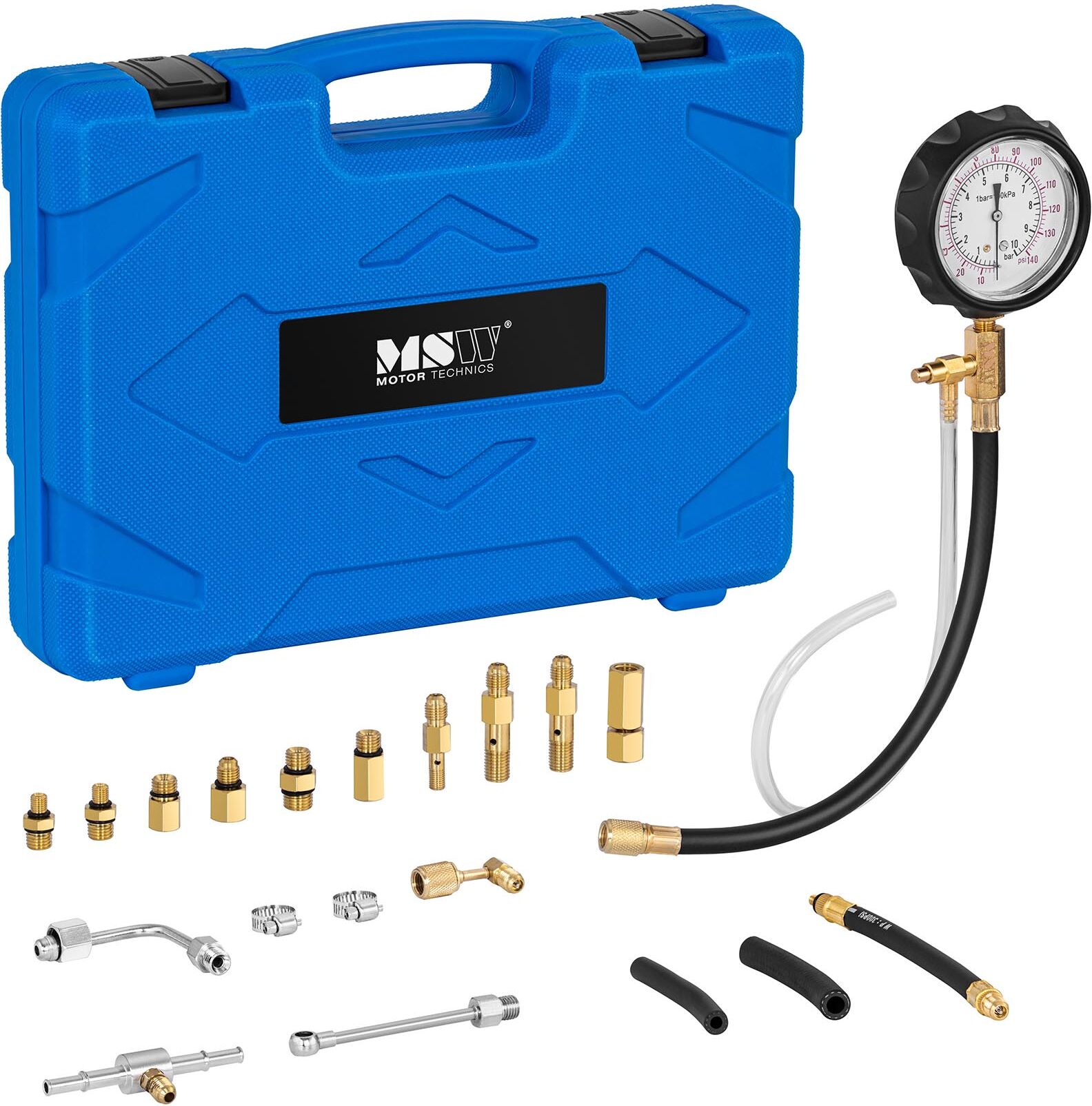 MSW Fuel Pressure Tester - up to 9.6 bar - 20 pcs. MSW-EGN-12