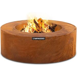 Uniprodo Fire bowl - in rust look -60 x60 x20 cm UNI_FP_07