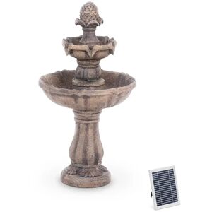 hillvert Solar Water Fountain - 2 levels with pinecone - birdbath HT-SF-101