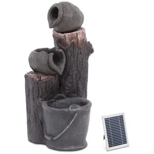 hillvert Solar Water Fountain - 2 vessels with bucket - LED lighting HT-SF-106